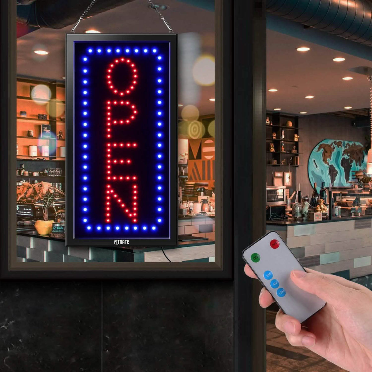 LED Open Sign Advertisement Board With Remote Control and Timing Function