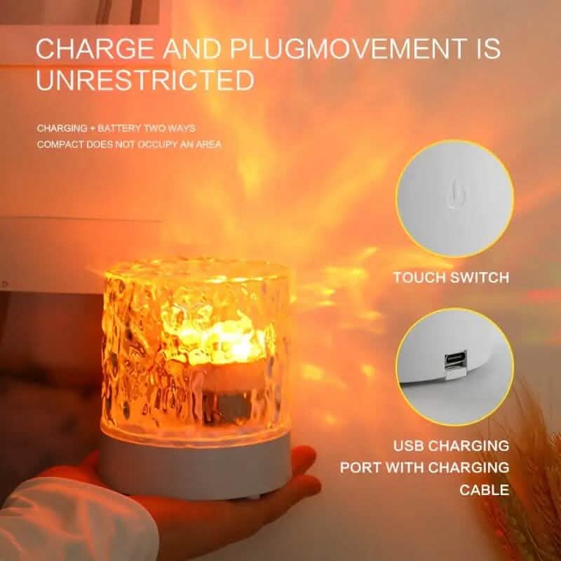 LED Water Ripple Ambient Night Light