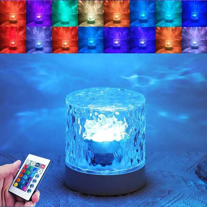 LED Water Ripple Ambient Night Light