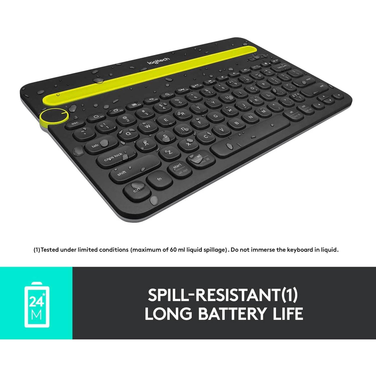 Logitech K480 Bluetooth Multi-Device Keyboard Black