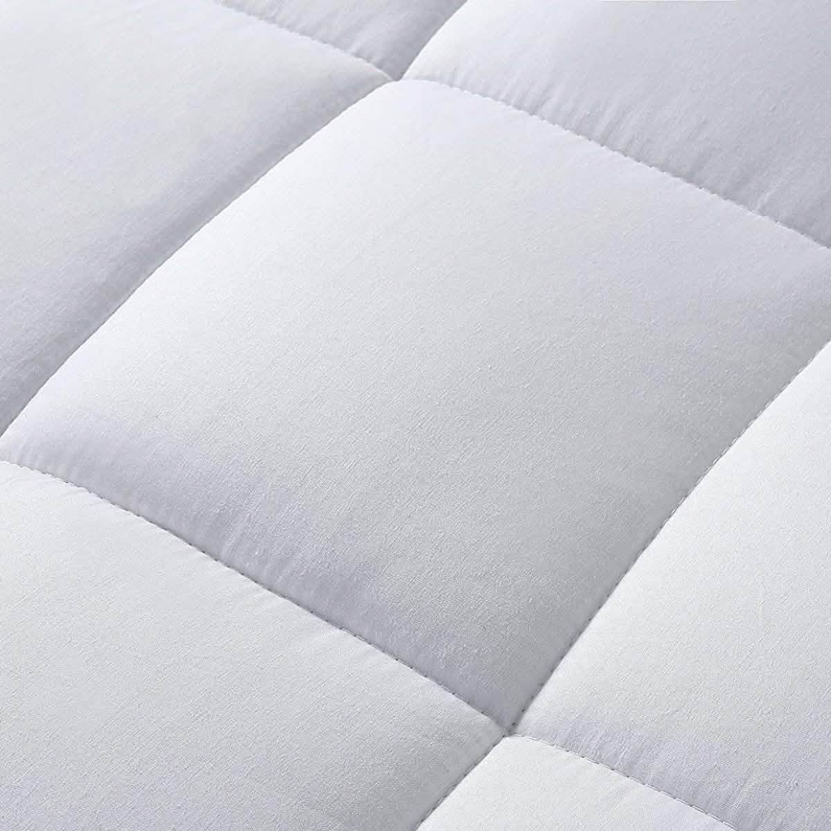 Lux Decor Collection Quilted Fitted Fully Cover Mattress Topper