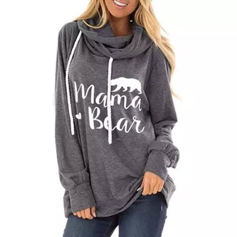 Mama Bear Hooded Fashion Tunic