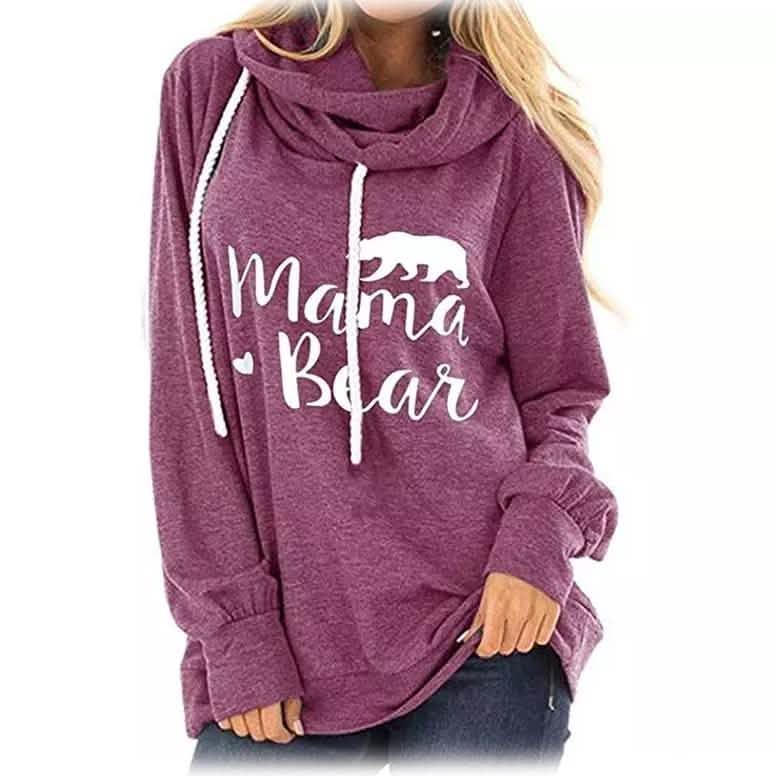 Mama Bear Hooded Fashion Tunic
