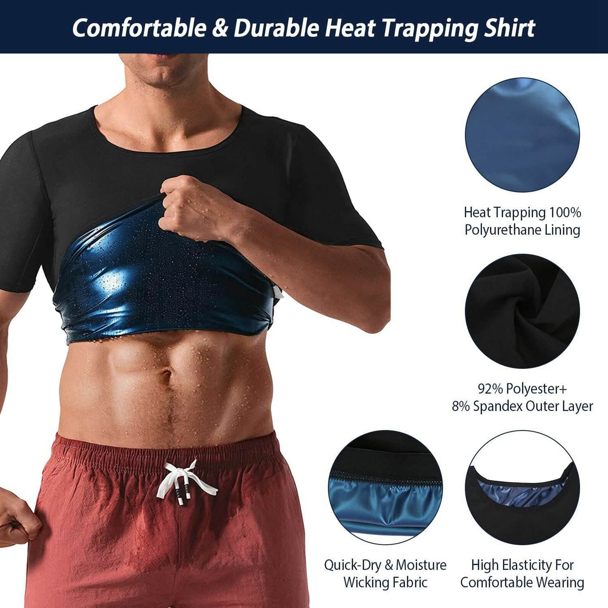 Men's Heat Trapping Body Shaper Shirt