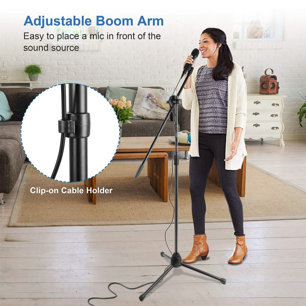 Microphone Stands Tripod Boom Mic Holders
