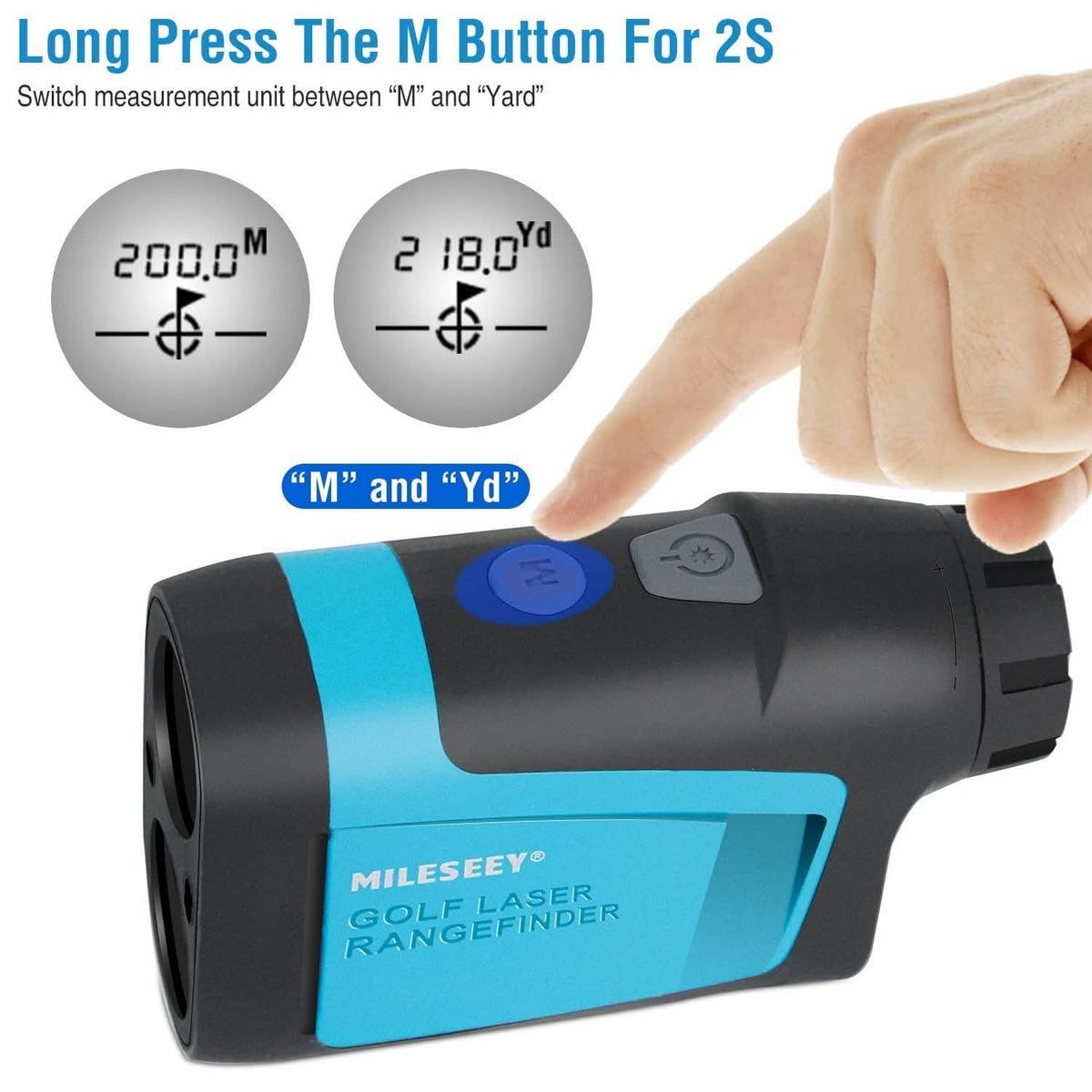 Mileseey Professional Precision Laser Golf Rangefinder