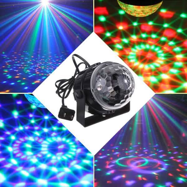 Mini RGB LED Light Crystal Magic Ball