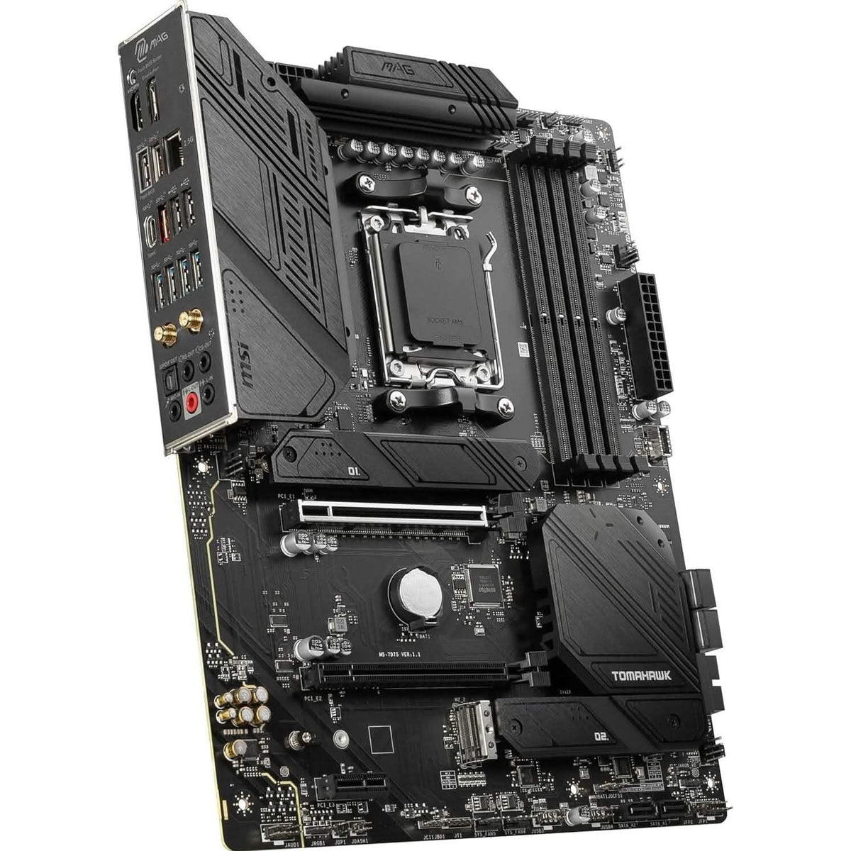 MSI MAG B650 Tomahawk WiFi Computer Gaming Motherboard (AM5, ATX, DDR5, PCIe 4.0, M.2, SATA 6Gb/s, USB 3.2 Gen 2, HDMI/DP, Wi-Fi 6E, AMD Ryzen 7000 Series Processors) (Refurbished)
