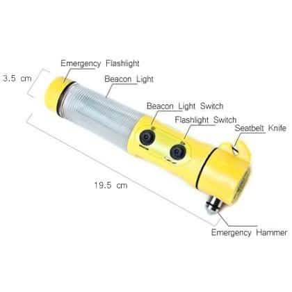 Multi Function 4 in 1 Car Emergency Hammer