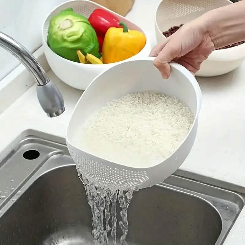 Multi-Use Food Safe Rice Washing Bowl