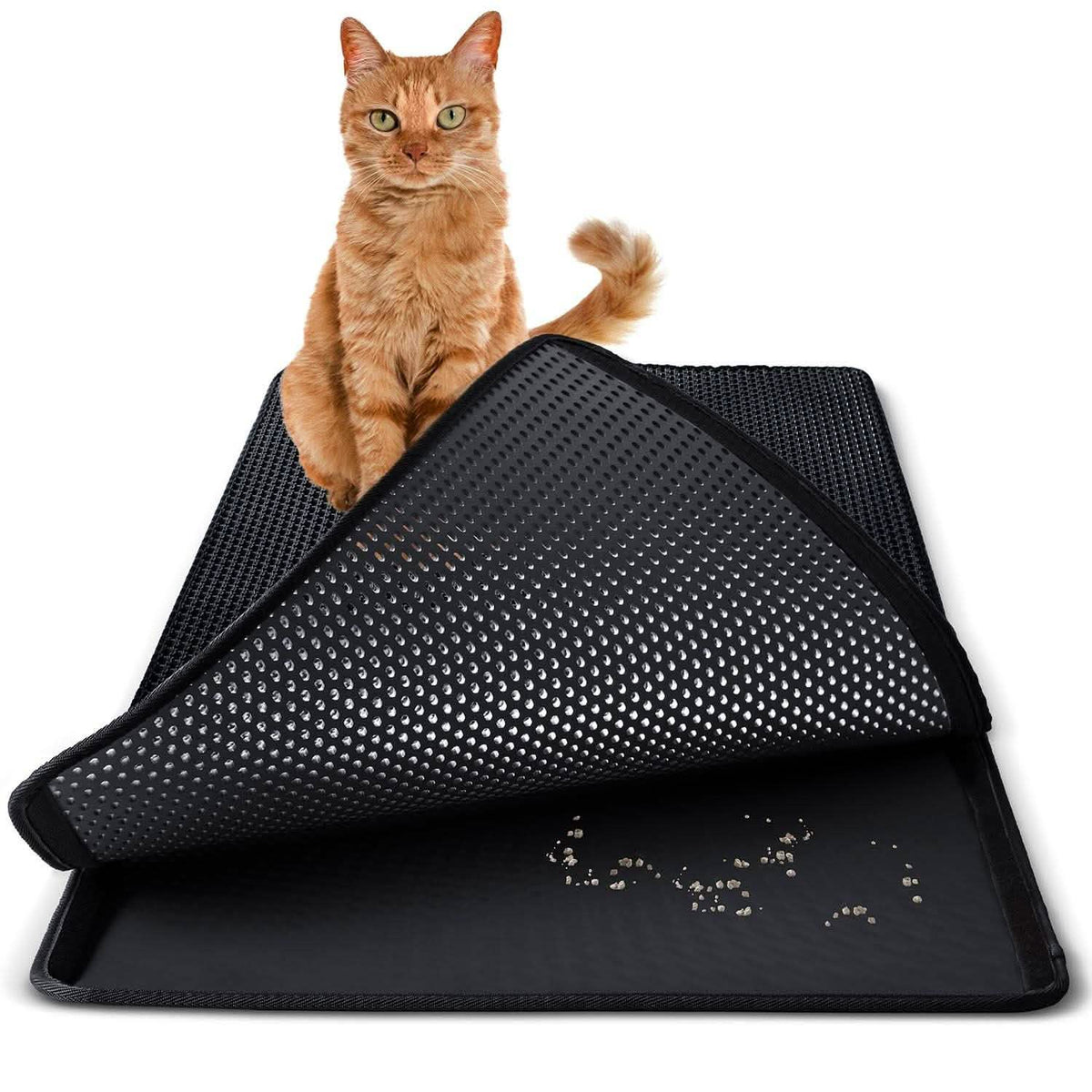 Non Slip Cat and Rabbit Litter Trap Mat for Litter Boxes