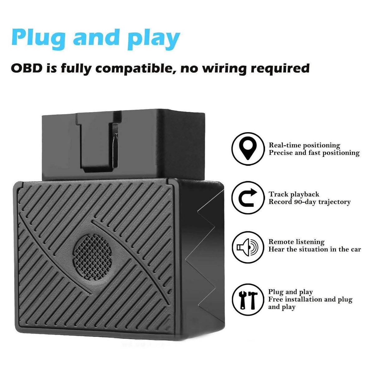 OBD GPS GPRS Tracker Real Time Vehicle Tracking Device for Car Truck Locator