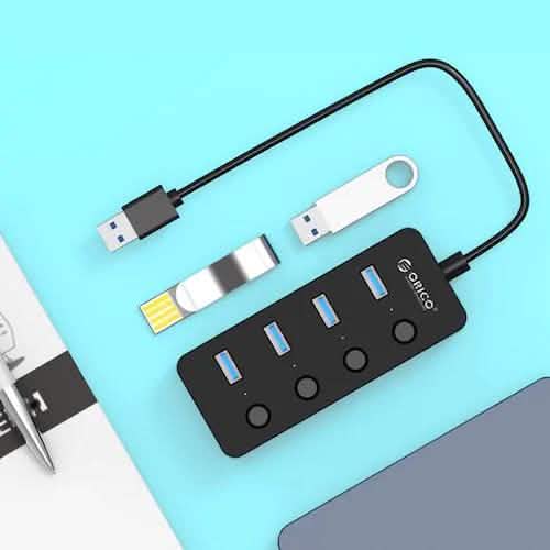 ORICO Splitter 4-Port USB 3.0 Faceup Design Hub