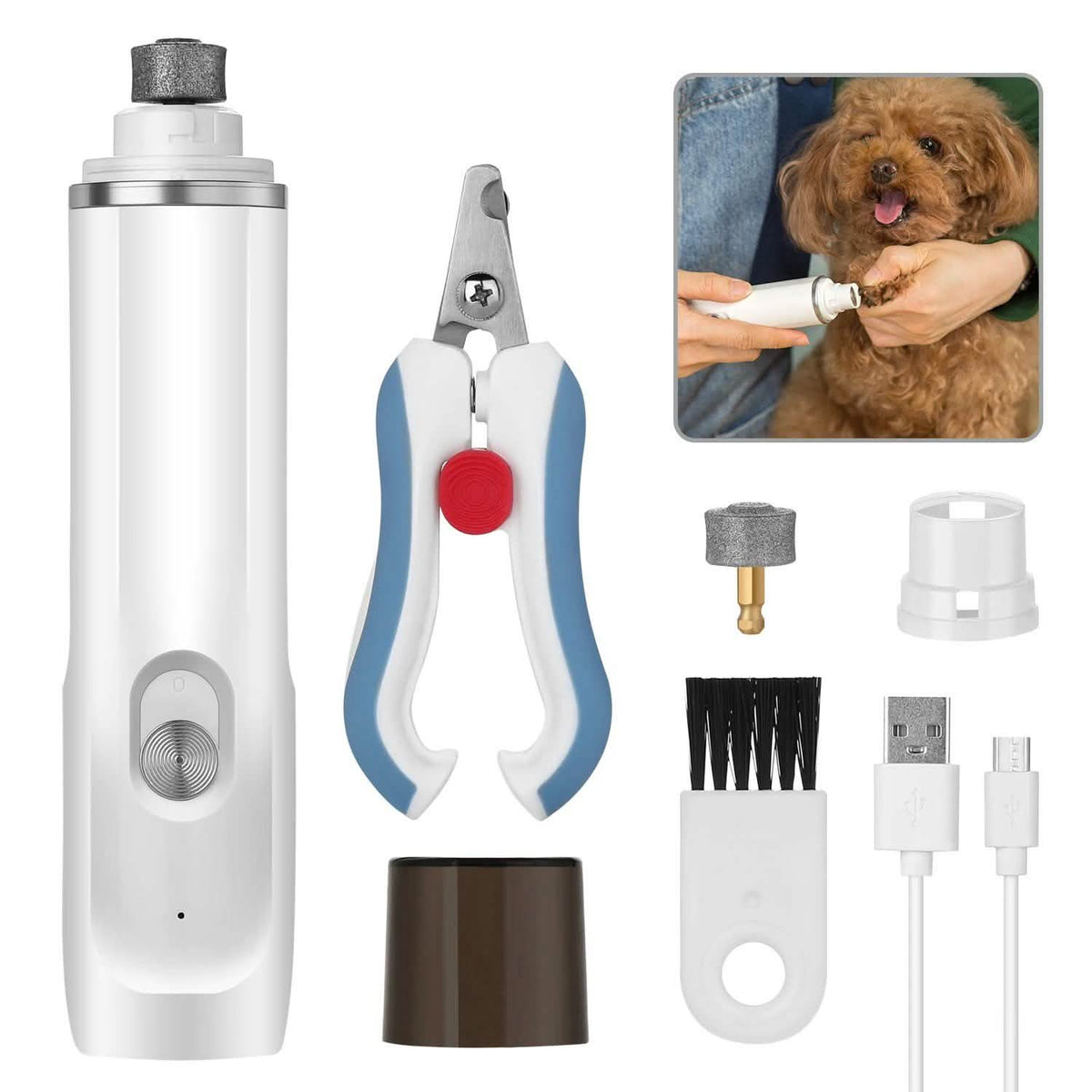 Ownpets Rechargeable Pet Nail Clipper Tool Kit