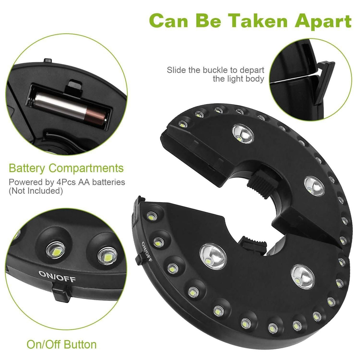 Patio Umbrella Lights LEDS Cordless