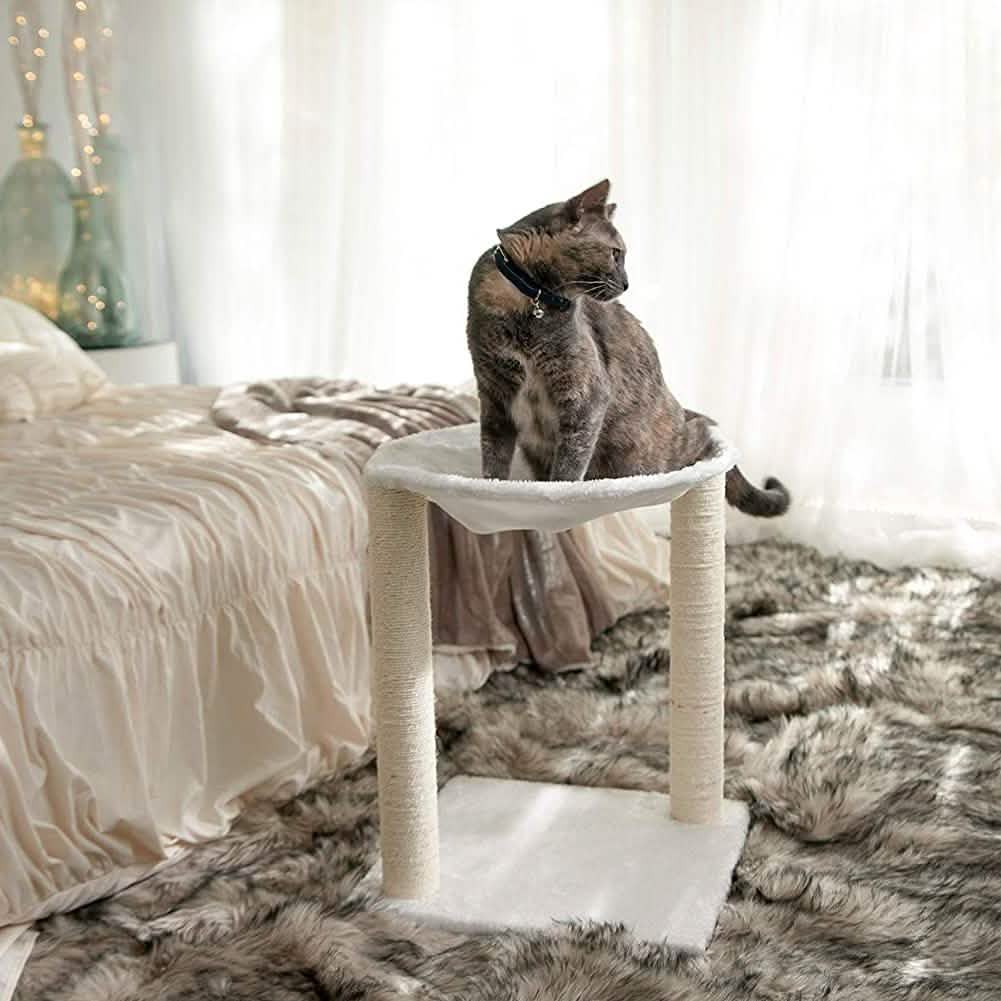 Paws & Pals 3-in-1 Cat Scratching Post with Hammock and Toy