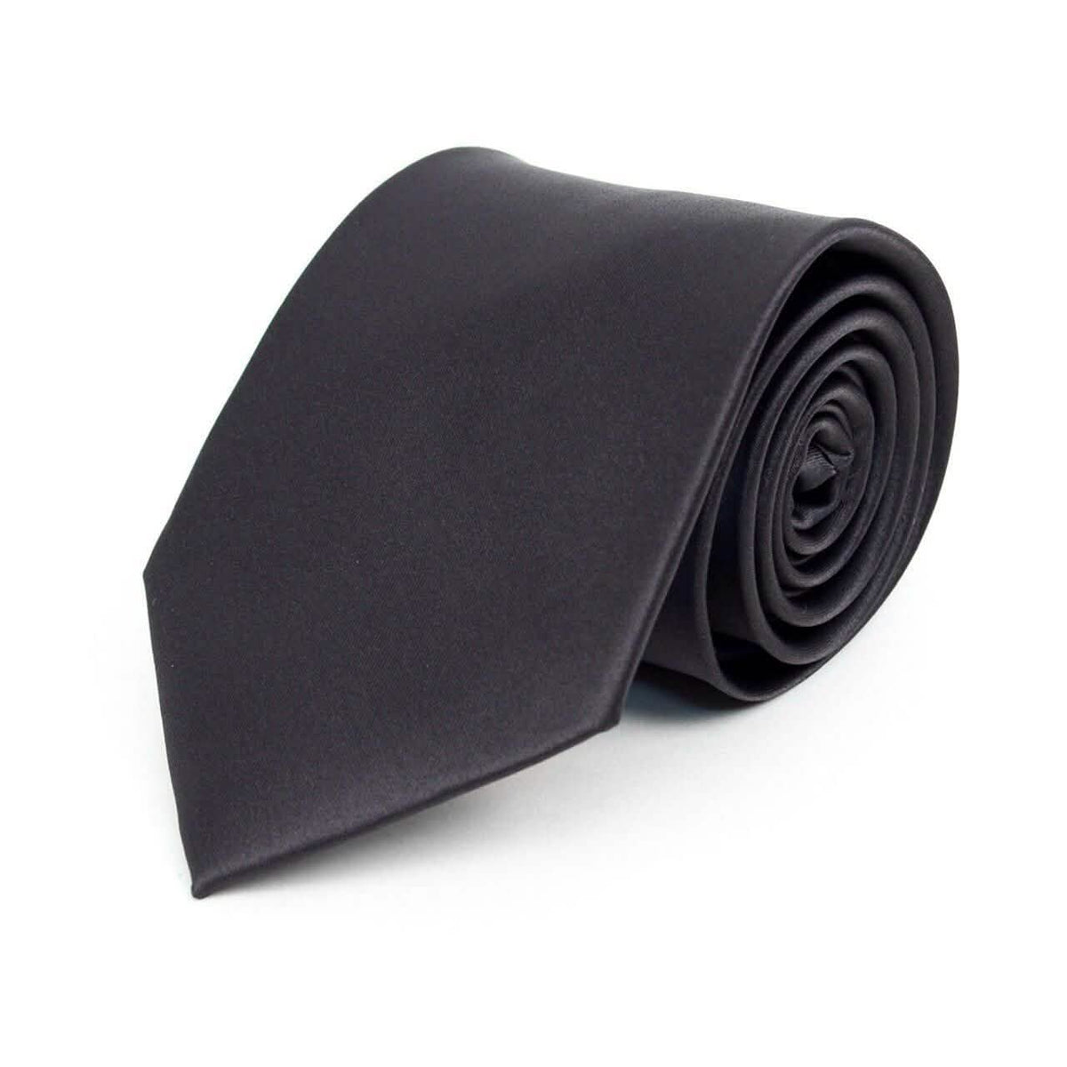 Poly Solid Satin Tie
