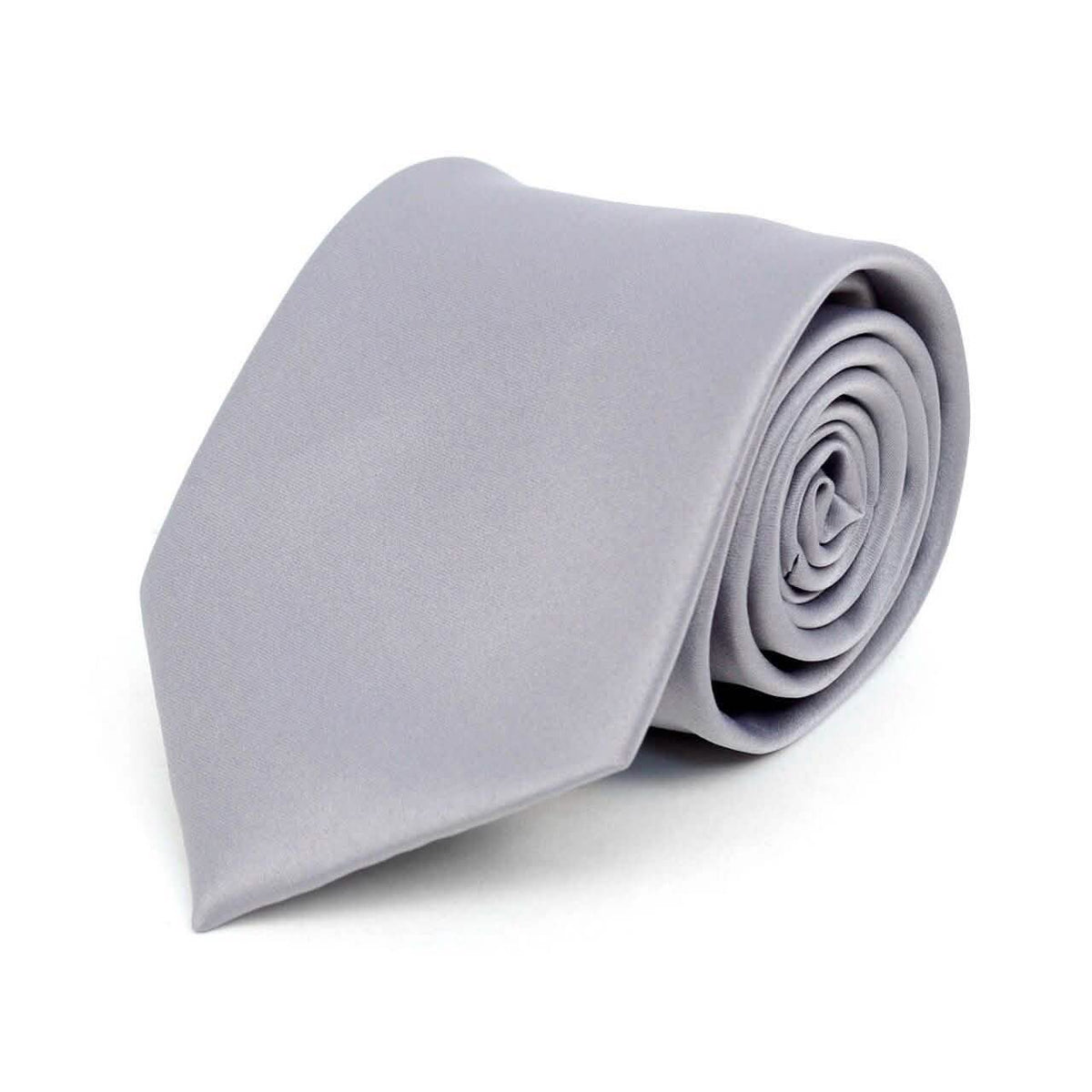 Poly Solid Satin Tie