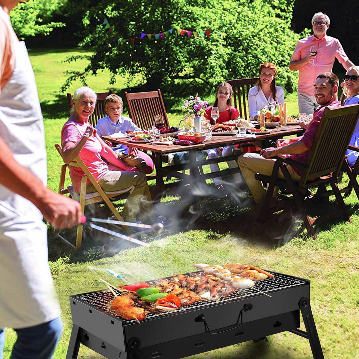 Portable Barbecue Grill Foldable Charcoal