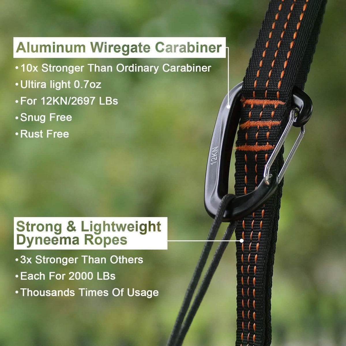 Portable Double Person Canvas Hammock Outdoor Camping Garden Beach Travel Swing