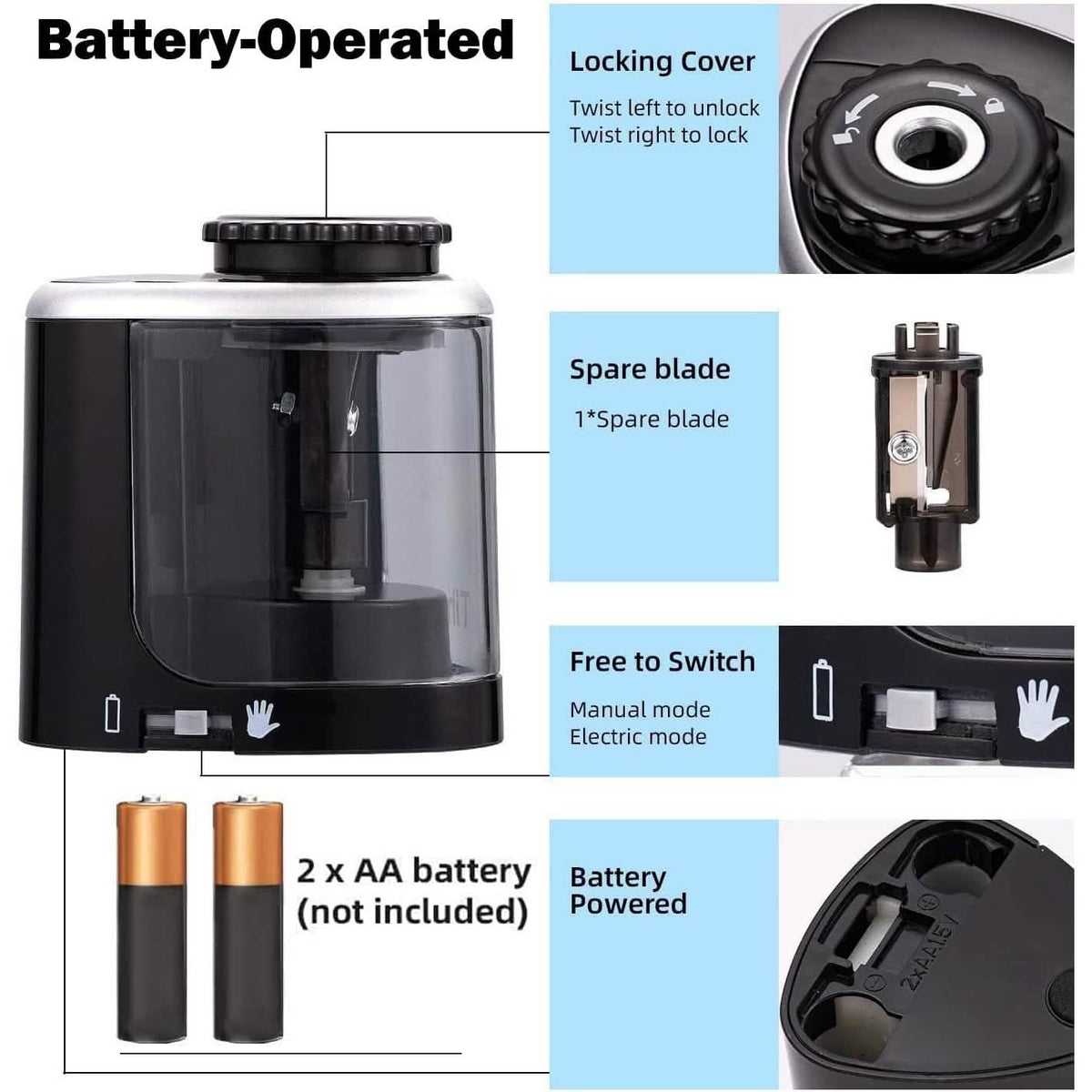 Portable Electric Pencil Sharpeners
