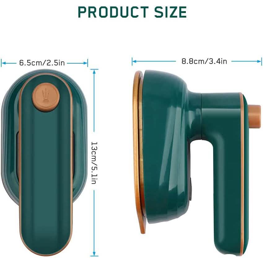Portable Handheld Steam Iron - Non-Stick Ceramic Soleplate