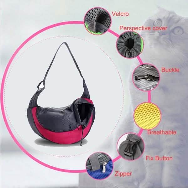 Portable Mesh Breathable Pet Sling Backpacks