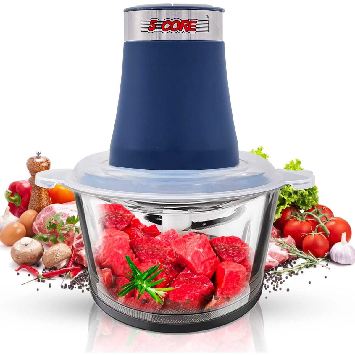 Premium Electric Meat Grinder Food Processor and 4 Titanium Blades