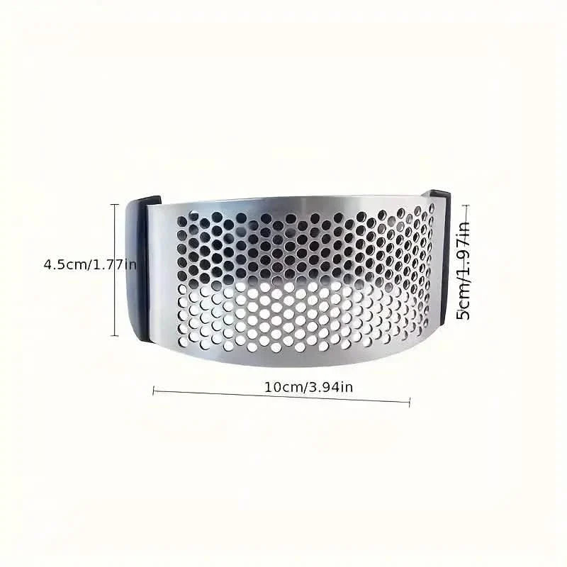 Premium Stainless Steel Garlic Rocker Press - Compact, Durable, and Rust-Resistant Kitchen Gadget