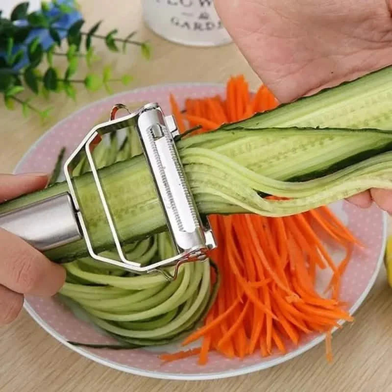 Premium Stainless Steel Vegetable Grater & Peeler