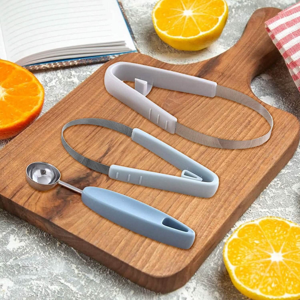 Professional 3-In-1 Stainless Steel Watermelon Melon Baller Scoop Seed Remover Fruit Carving Tool Set