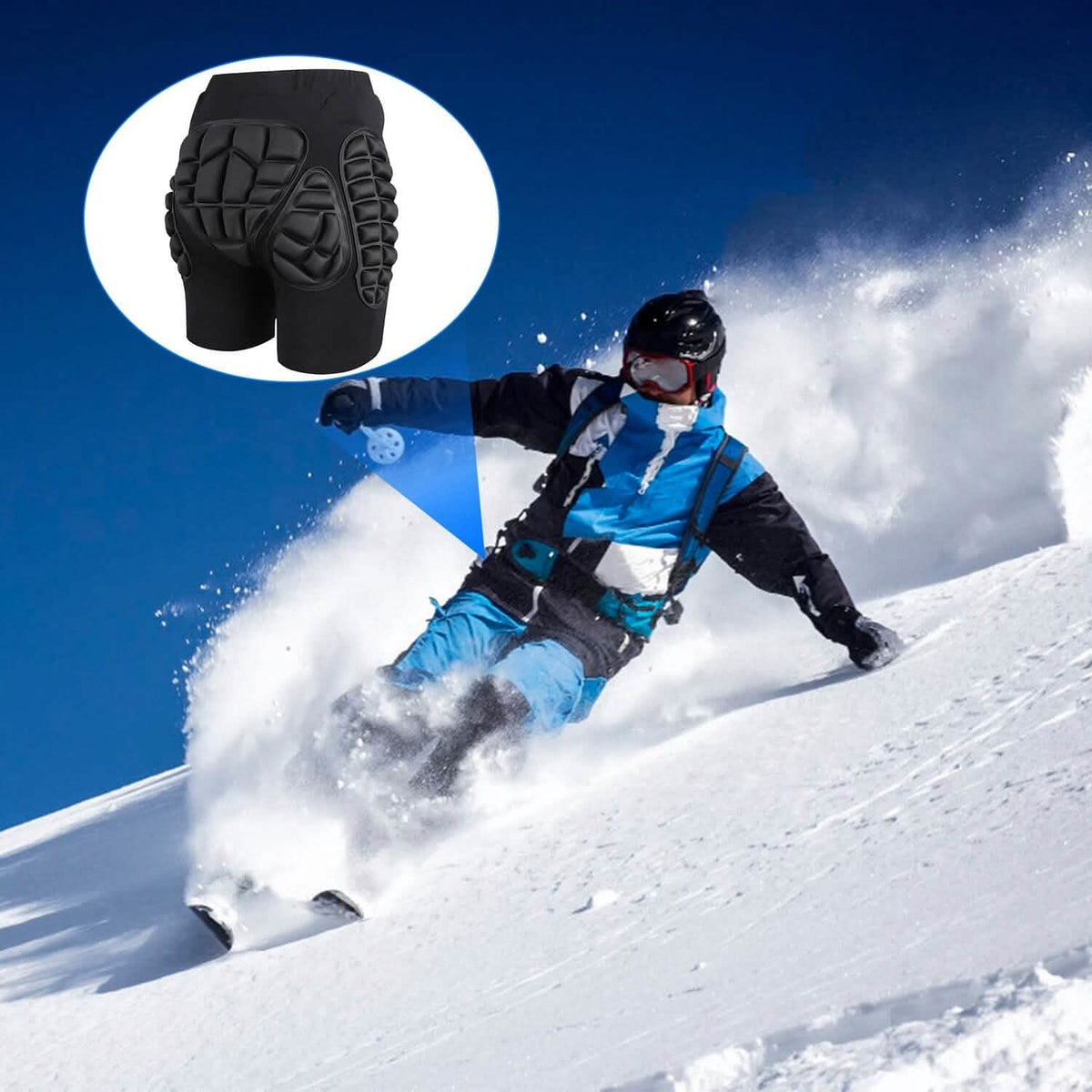 Protective Shorts for Skiing Snowboarding Skating Skateboarding