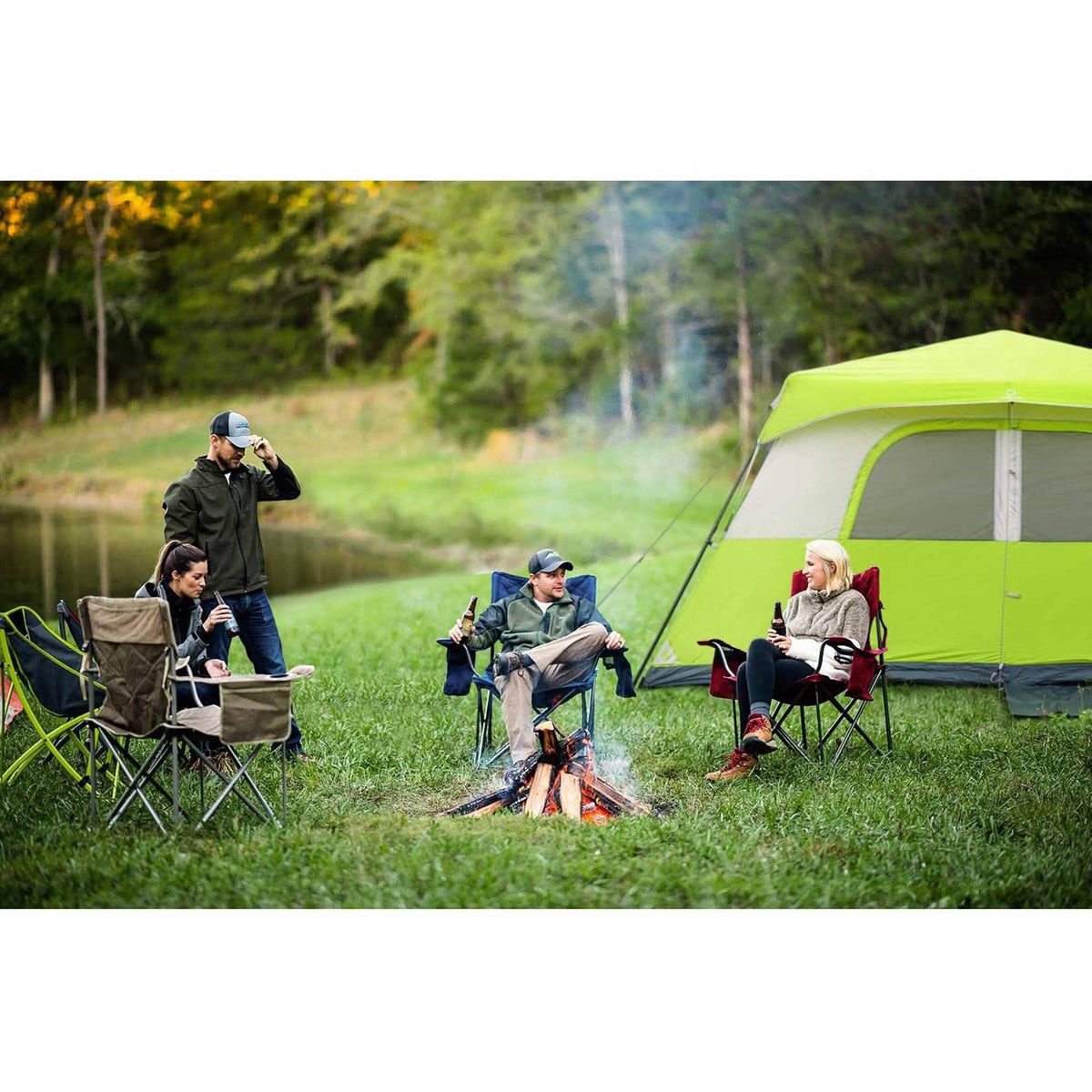 8 Person Camping Tent, 60 Seconds Set up Waterproof Tent