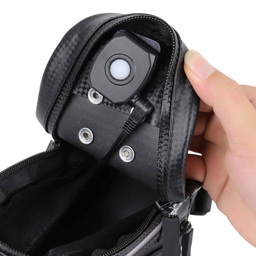 Rear Bike Saddle Bag with LED Light
