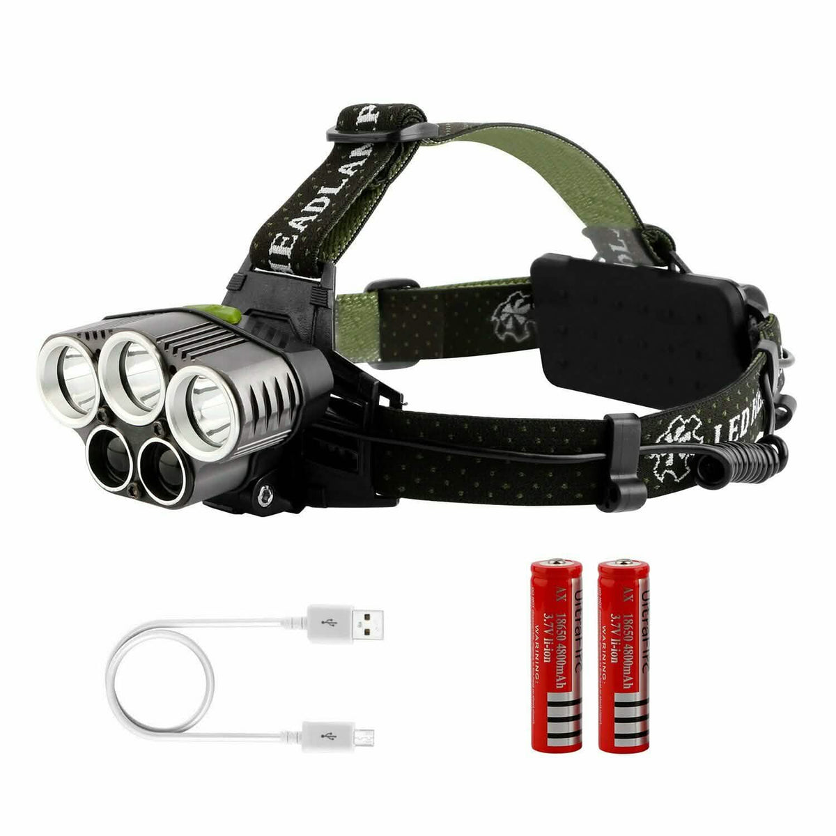 Rechargeable 6 Modes Headlamp 20000 Lumen