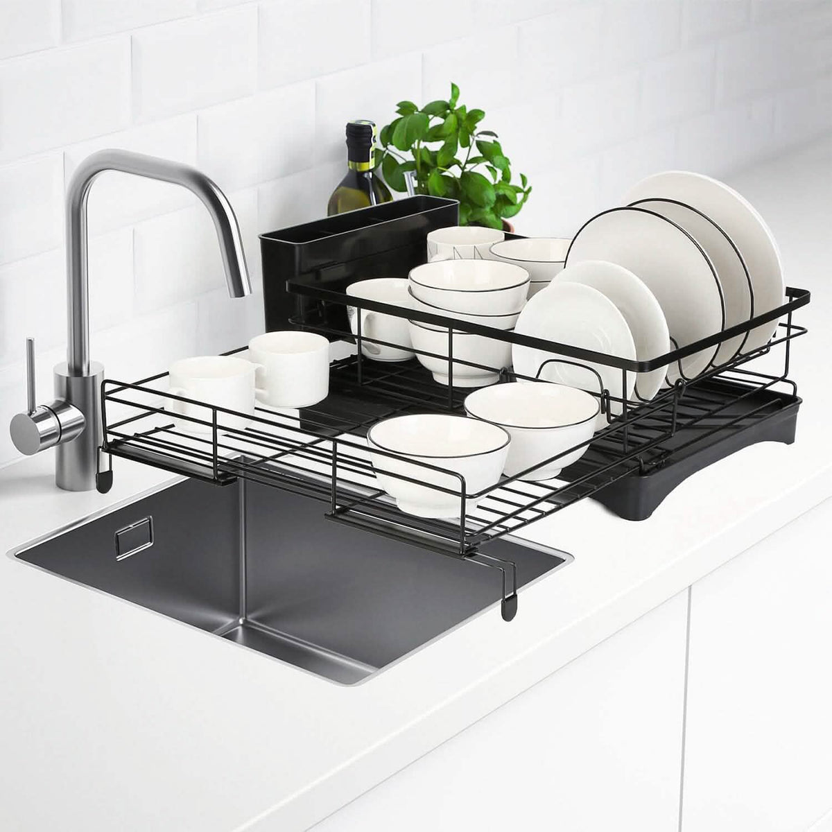 Retractable Dish Drying Rack