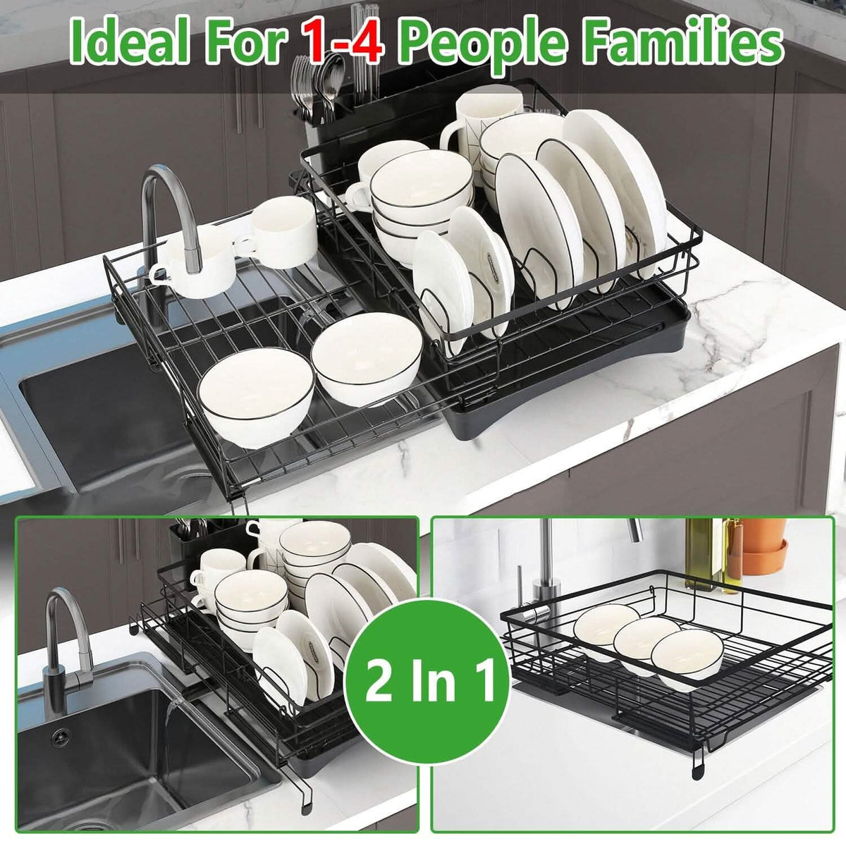 Retractable Dish Drying Rack