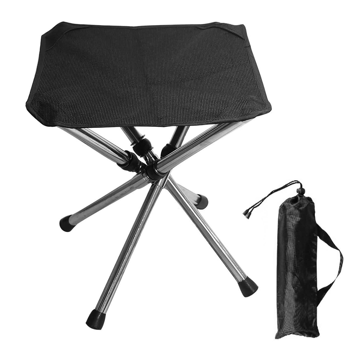 Retractable Portable Folding Chair Easy Set Up Backpacking Stool
