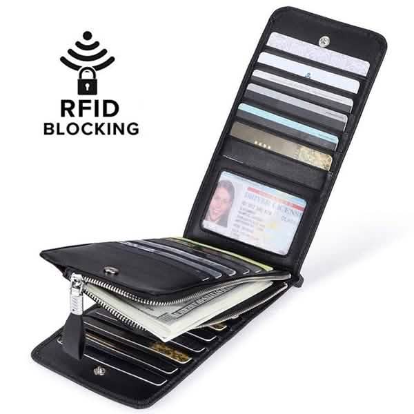 RFID Blocking Bifold Multi Card Case Wallet