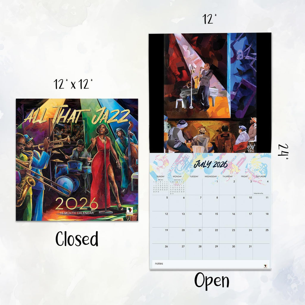 2026 All That Jazz Wall Calendar | FashionMojos.com