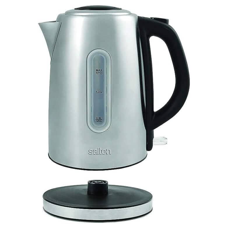 Salton Cordless Electric Stainless Steel Kettle