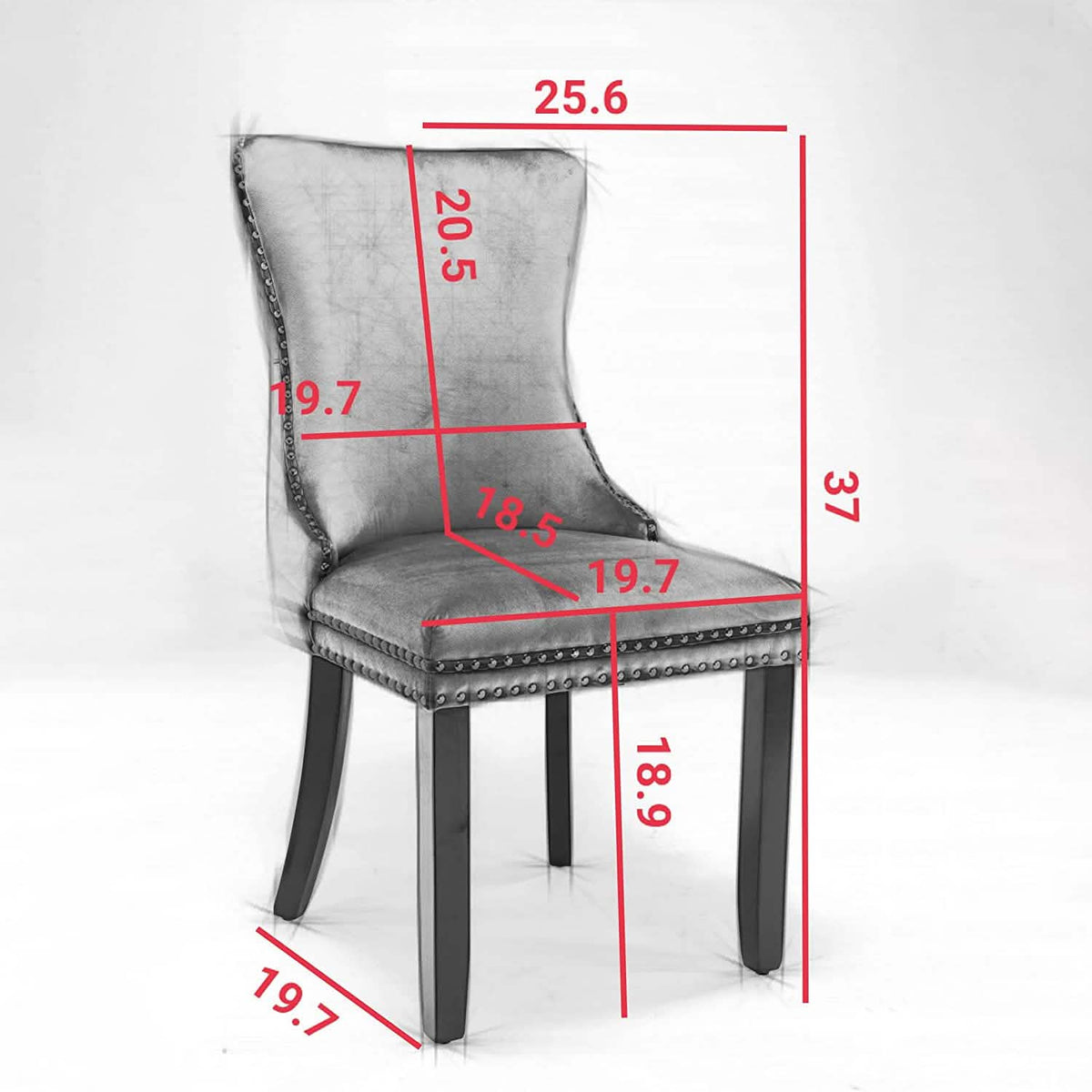 Set of 2: Upholstered Dining Chairs
