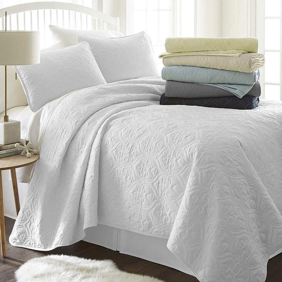 Simply Soft Quilted Coverlet Set - Assorted Styles