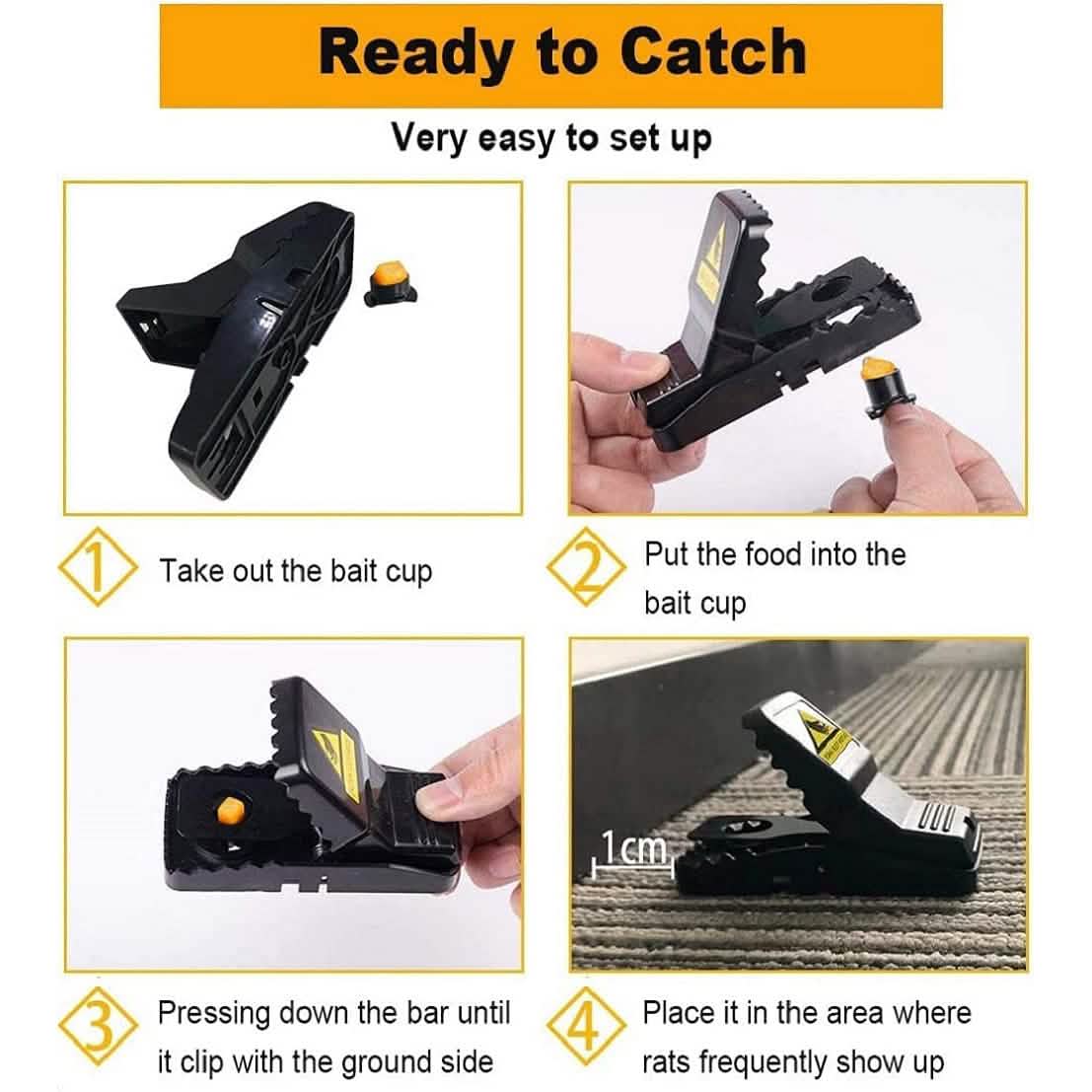 Small Effective Sanitary Safe Mouse Catcher for Family and Pet