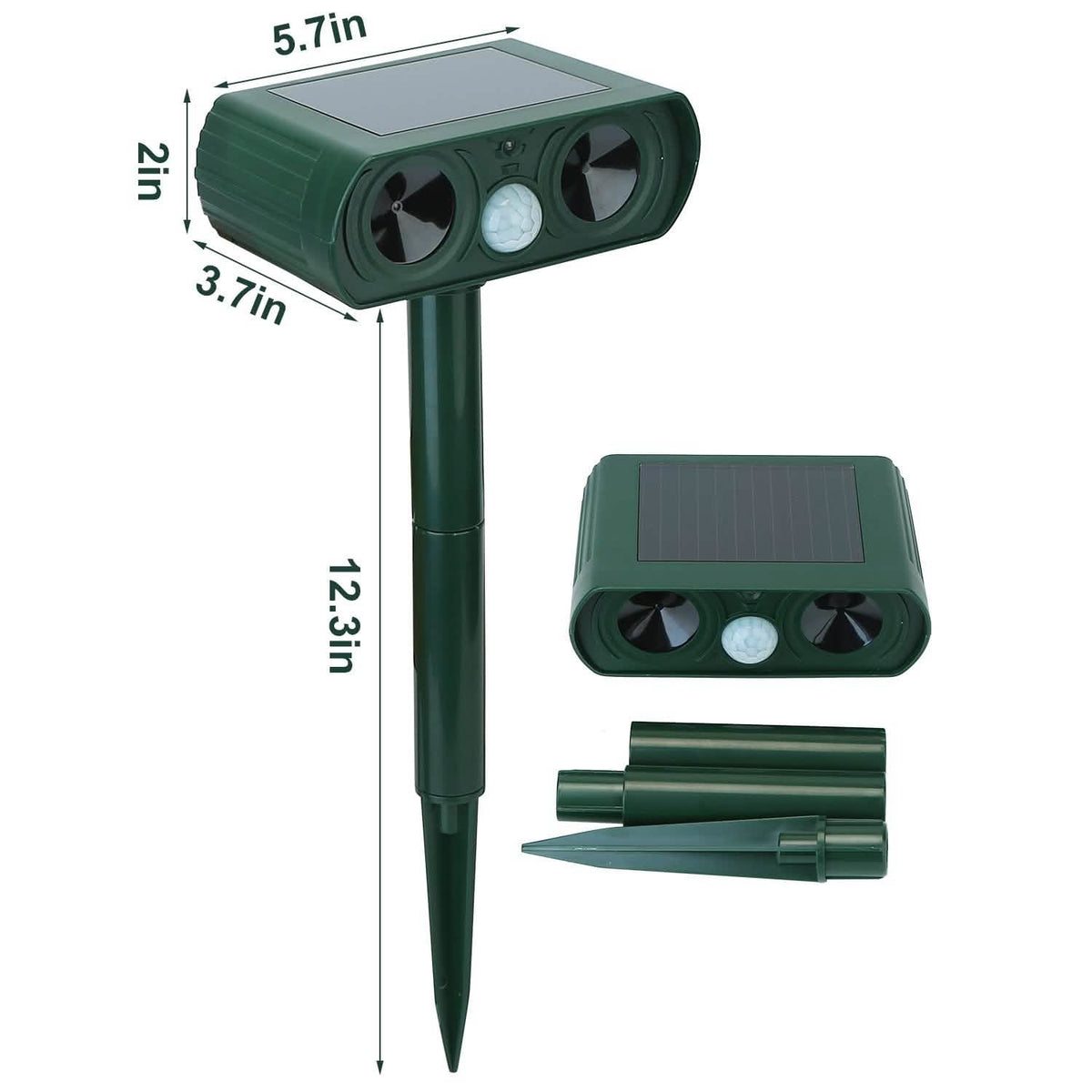 Solar Powered Ultrasonic Animal Repeller