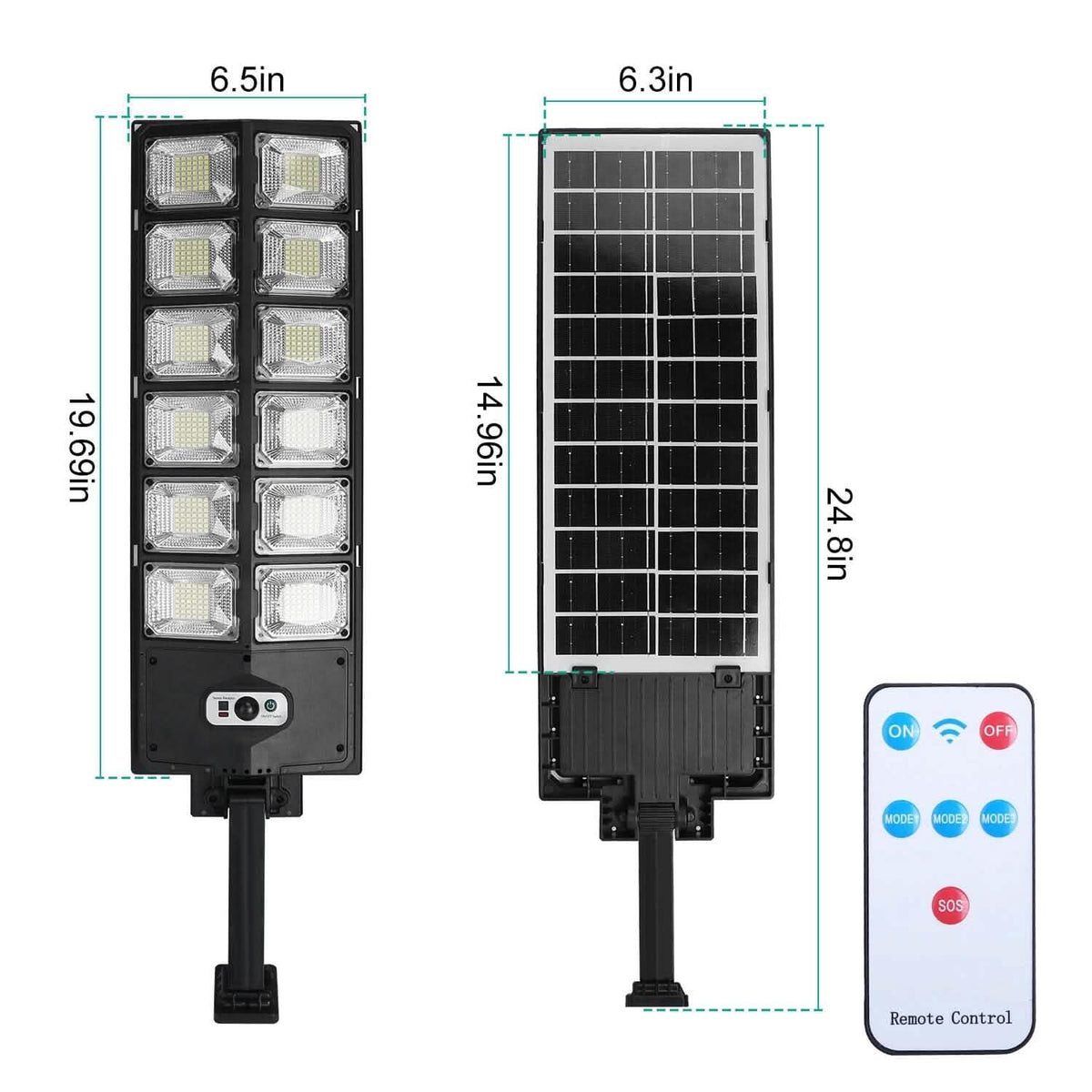 Solar Powered Wall Light Beads PIR Motion Sensor