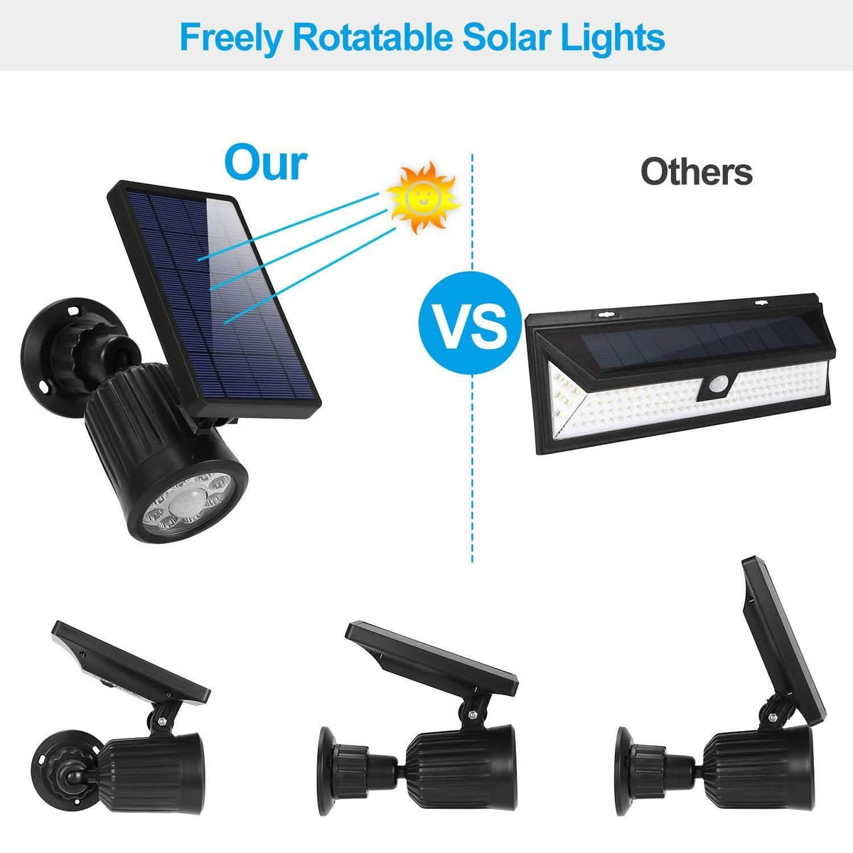 Solarek Lights Outdoor Solar Powered LED Spotlights