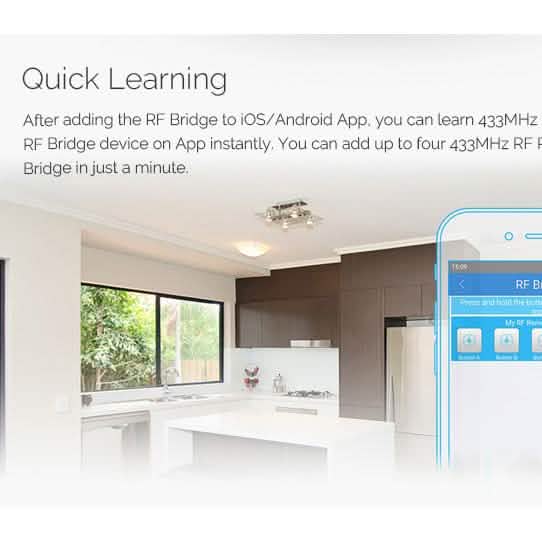 SONOFF® RF Bridge WIFI 433 MHz Replacement Smart Home Automation Universal Switch