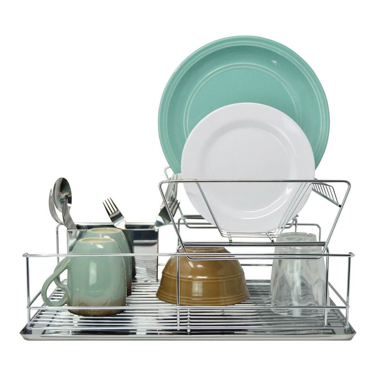 Space Saving Stainless Steel Chrome Dish Rack - Assorted Styles