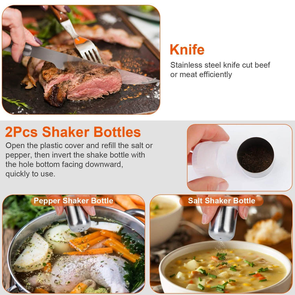 Stainless Steel BBQ Grill Tool Kit